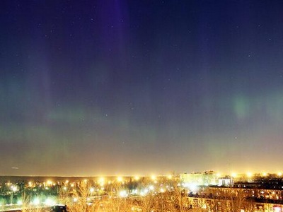 Северное видное. Качканар сияние.